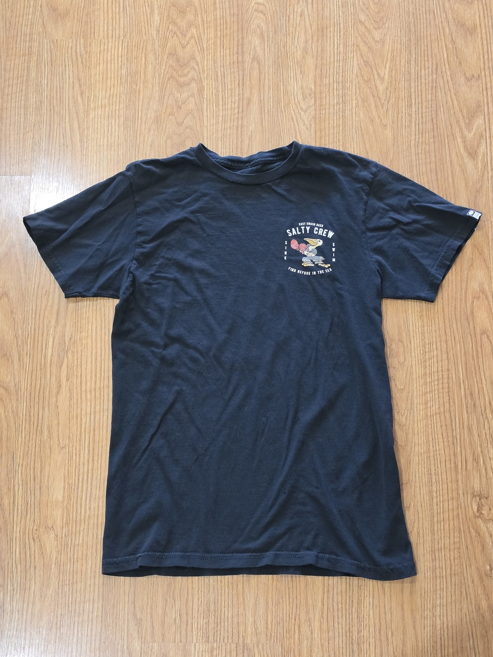 Salty Crew Men's Black Graphic Short Sleeve T-Shirt Size S